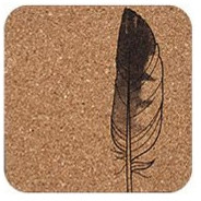 Ladelle Podkadki Pod Szklanki Feathers Ld-49253 (Kpl=4 Szt) 10,0x10,0