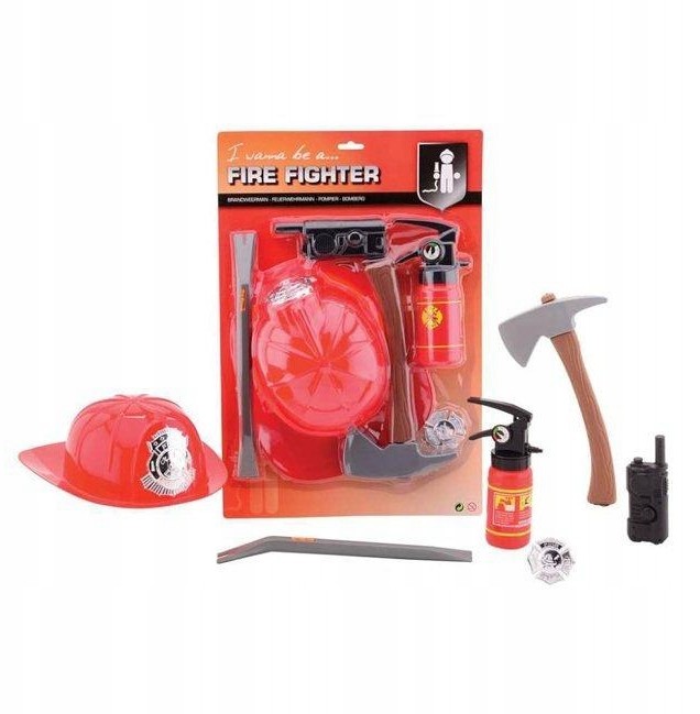 Zestaw strażaka, 6 elementów