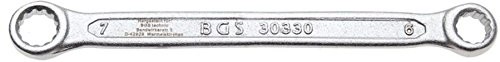 BGS podwójny klucz oczkowy, ekstra płaski, 6 X 7 MM, 1 sztuki, 30330