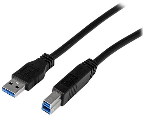 StarTech Certyfikowany przez 2 m USB 3.0 Super Speed USB A USB B czarny przewód 3 przyłącze kabla wtyczka/wtyczka USB3CAB2M