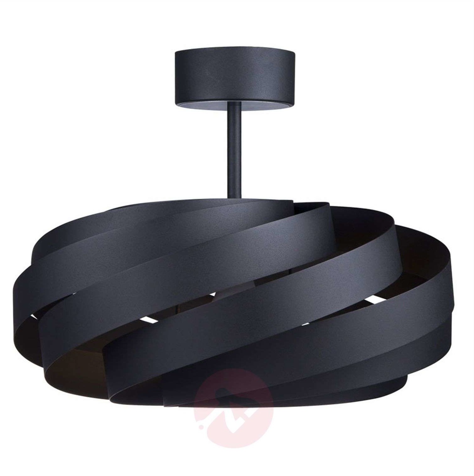 LIS Poland Lampa sufitowa Vento czarna 50 cm