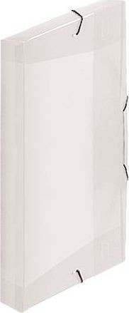 Staples Staples STAPLES Teczka PP z gumką A4+ 25mm mleczny C74220