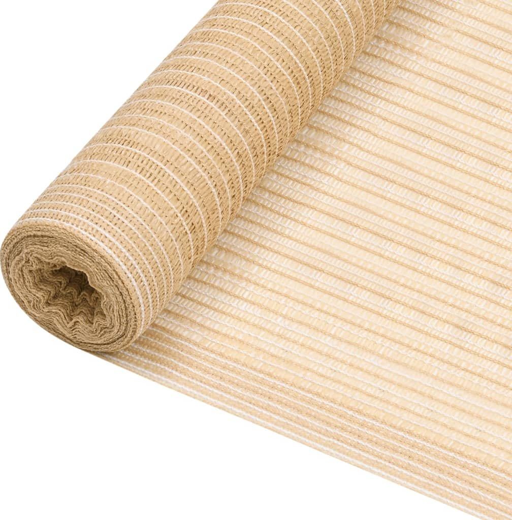 vidaXL Siatka cieniująca beżowa 1,5 x 25 m HDPE 150 g/m 149450