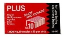 Plus  Zszywki ostrzone 10 mm, 1000 sztuk