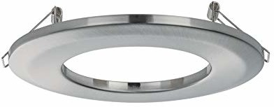 Paulmann Leuchten 92498 adapter żelazny szczotkowany reflektor do zabudowy konwerter otworów montażowych 75-120 mm reflektor sufitowy element pośredni pierścień adaptera lampa do zabudowy, metal