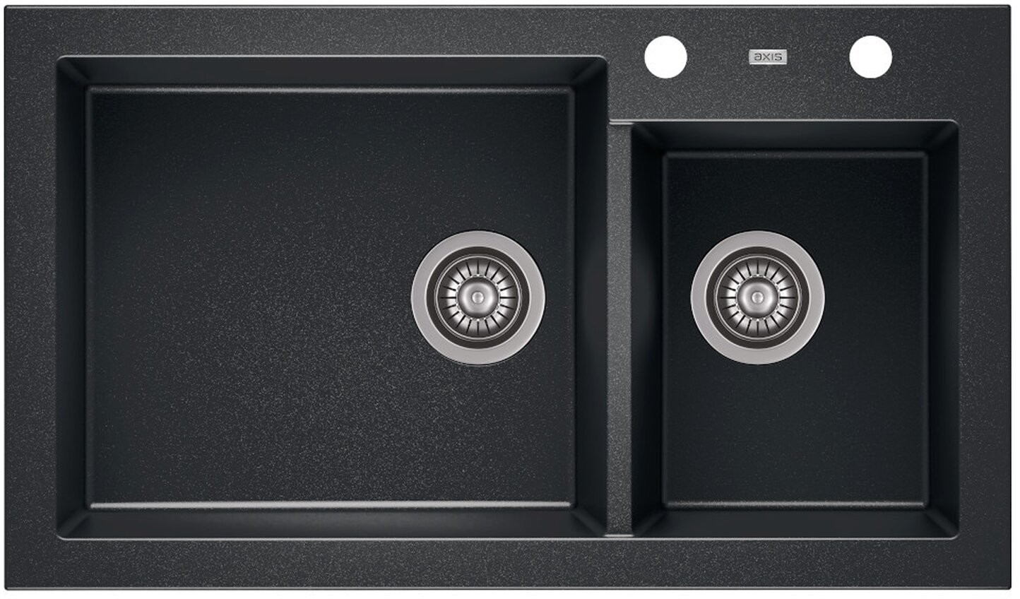 AXIS GROUP Zlew A-Point 140 2-komorowy night glow