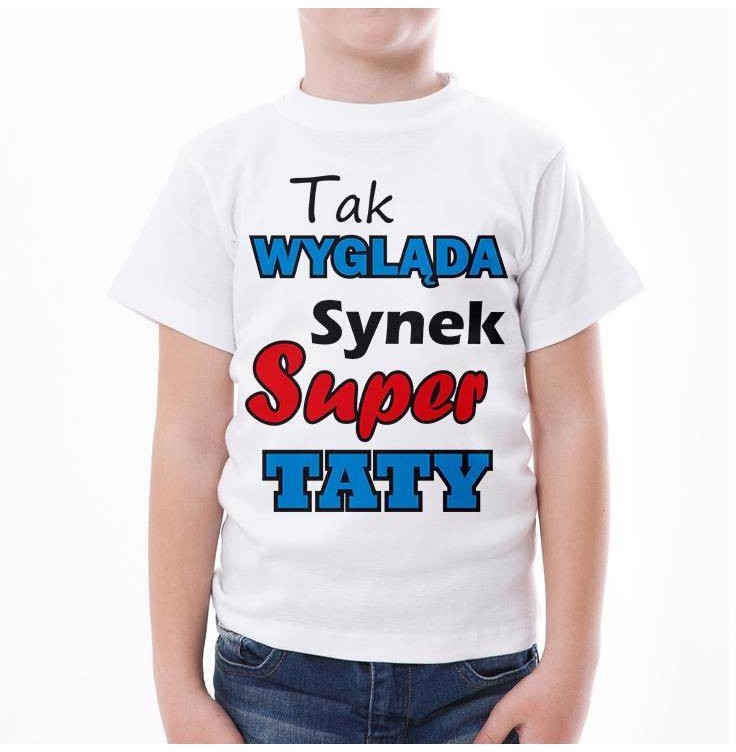 Poczpol Tak wygląda synek super taty - koszulka dziecięca PRZPOC-0-1803