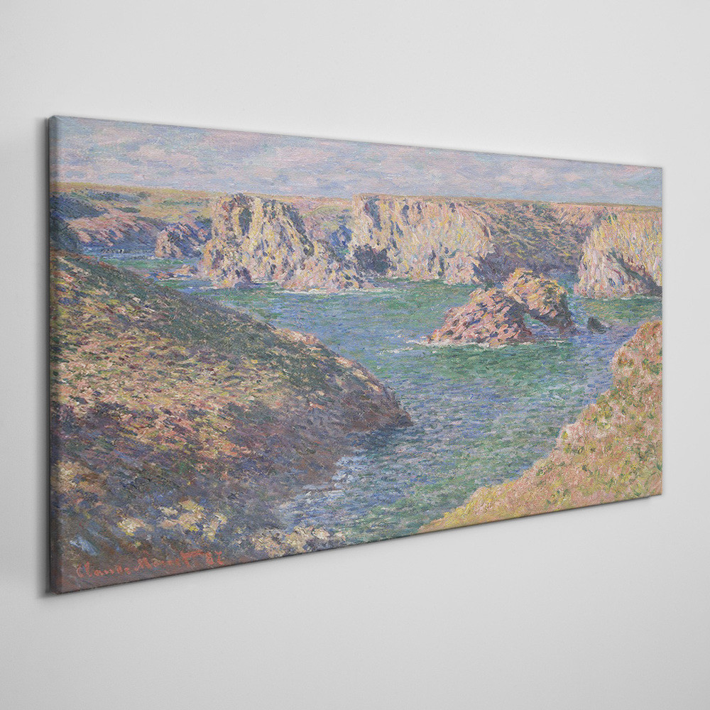 PL Coloray Obraz na Płótnie Port Donnant Belle Ile Monet 100x50cm