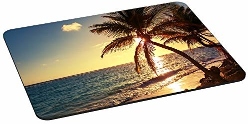 Pedea PEDEA podkładka pod mysz do gier i biura, 350 x 260 mm, z przyszytymi krawędziami i antypoślizgowym spodem, Beach