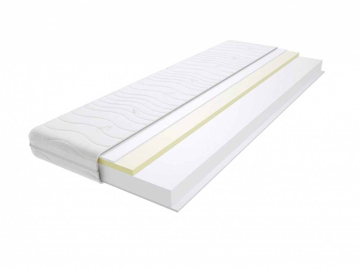 Godre.pl Materac piankowy Maroko 95x165 cm Miękki / Średnio twardy 2x Visco Memory