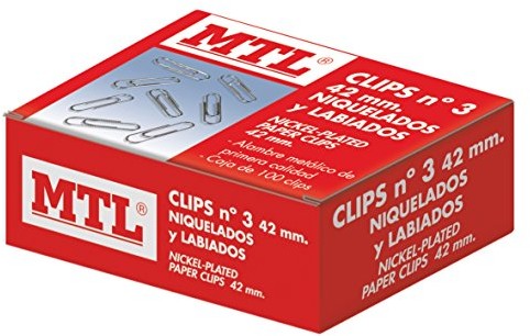 Unbekannt MTL Pack 100 Clips niklowany 79202