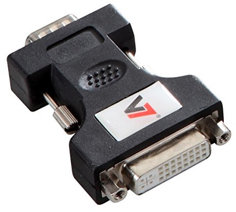 V7 Video Adapter (VGA wtyk do gniazda DVI-I) Czarny V7E2VGAMDVIIFADPTR2N
