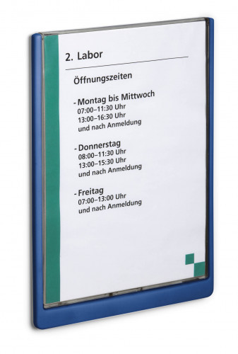 DURABLE Tabliczka przydrzwiowa Click Sign 210x297mm granatowa 4867-07