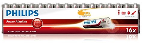Philips Pack 16 bateriami Stilo baterie alkaliczne AA Power Alkaline LR6 1,5 V Promo Pack