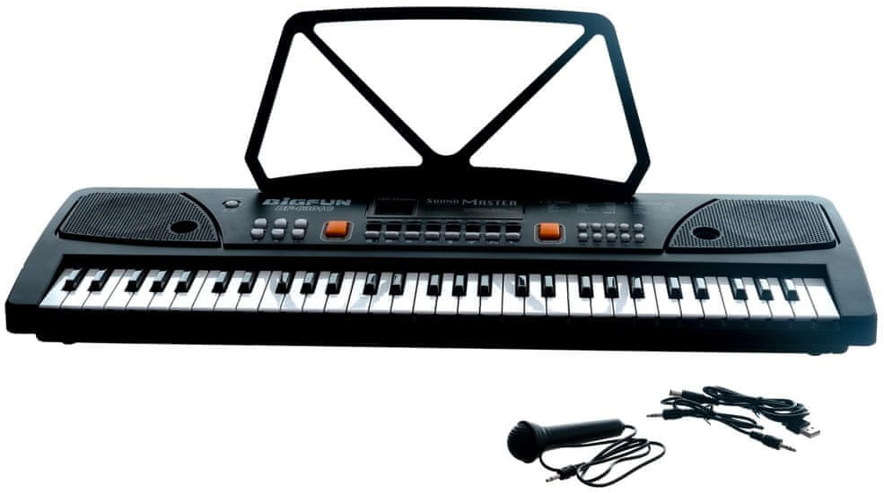 Teddies duże pianino 61 klawiszy z mikrofonem