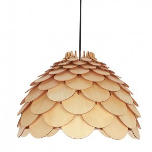 Light Prestige INSP. BURGO lampa wiszaca 50 cm drewniana BURGO