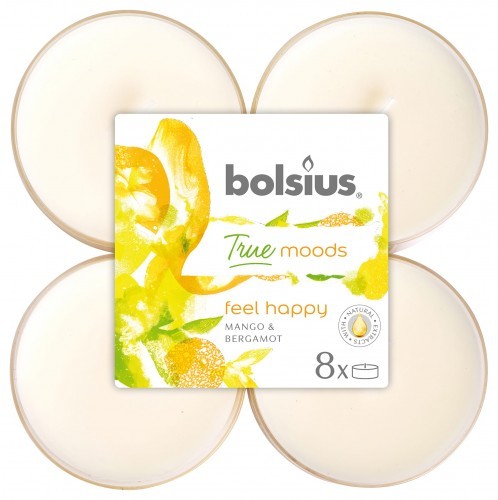 Bolsius True Moods Podgrzewacz zapachowy Maxi 8h Feel Happy 8szt
