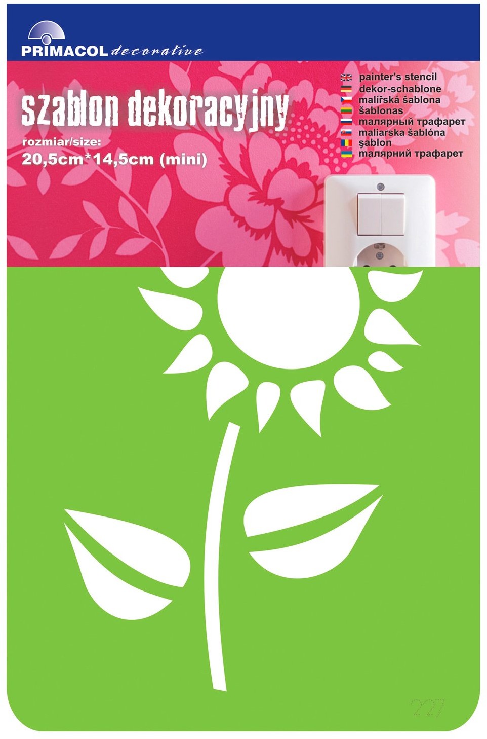 Primacol Szablon dekoracyjny mini nr 227 Sunflower