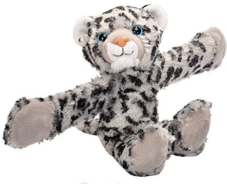 Wild Republic 19564  Huggers  Snow Leopard pluszowa maskotka z Luvable bransoletka, 20 cm