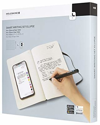 Moleskine Smart Writing Set Ellipse (łącznie z Pen+, papierowym tabletem i aplikacją nutową) czarny SWSA
