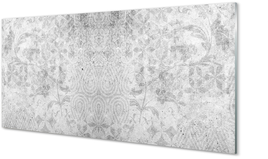 Tulup.pl Szklany Panel Kamień beton wzór 120x60cm