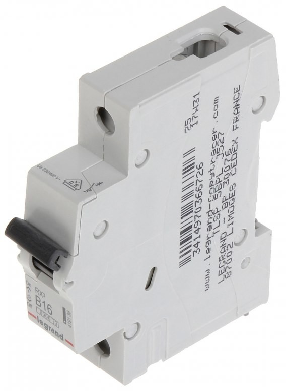 Legrand WYŁĄCZNIK NADPRĄDOWY LE-419136 JEDNOFAZOWY 16 A TYP B LE-419136