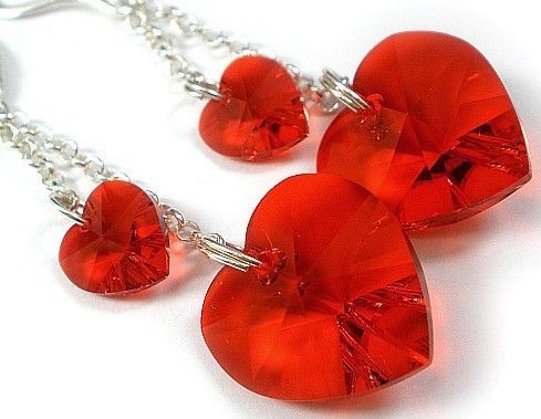 Swarovski 4 KOLORY Kolczyki Srebro CERTYFIKAT