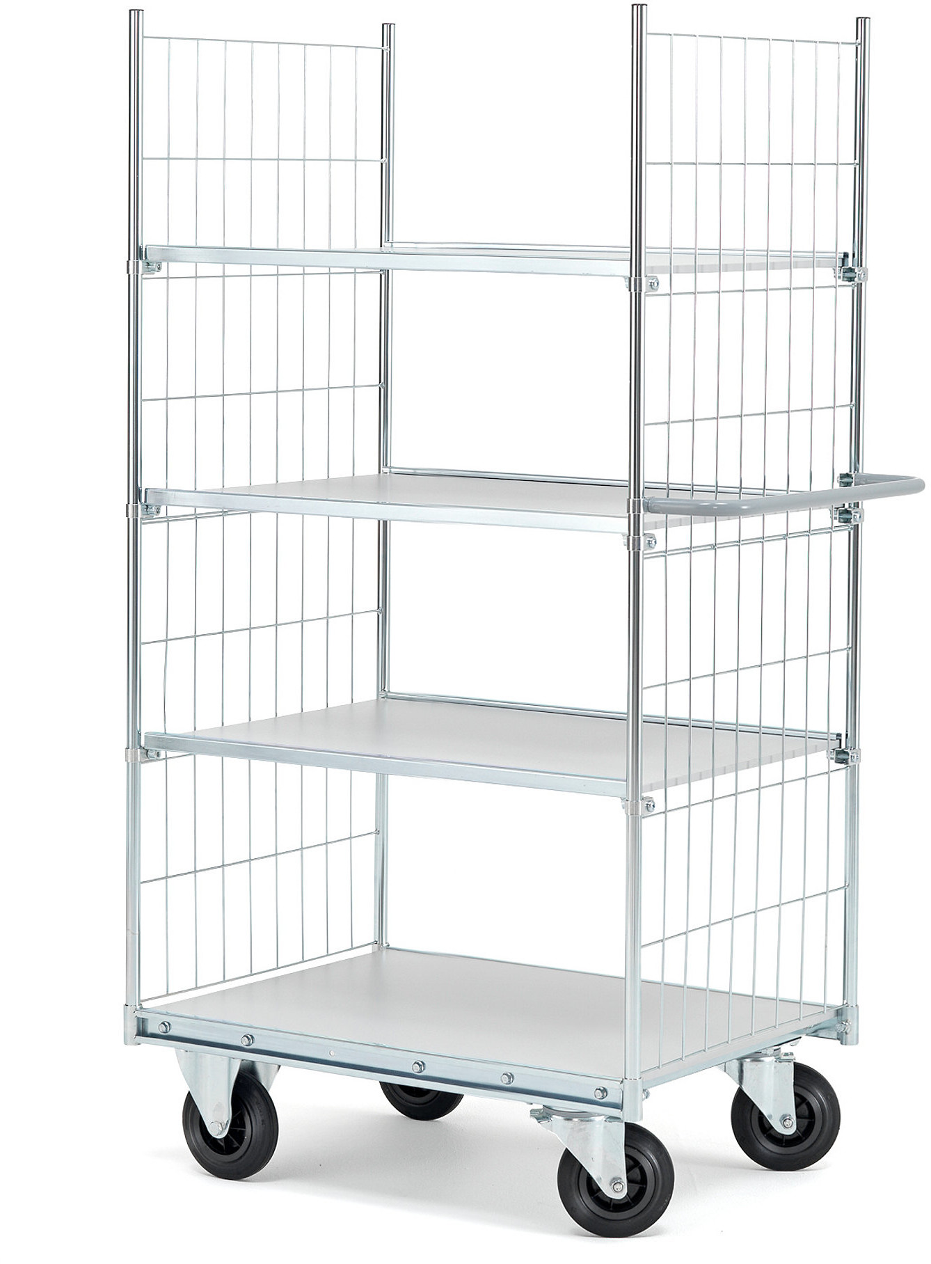 AJ Produkty Wózek z półkami, 4 półki, 800x600 mm