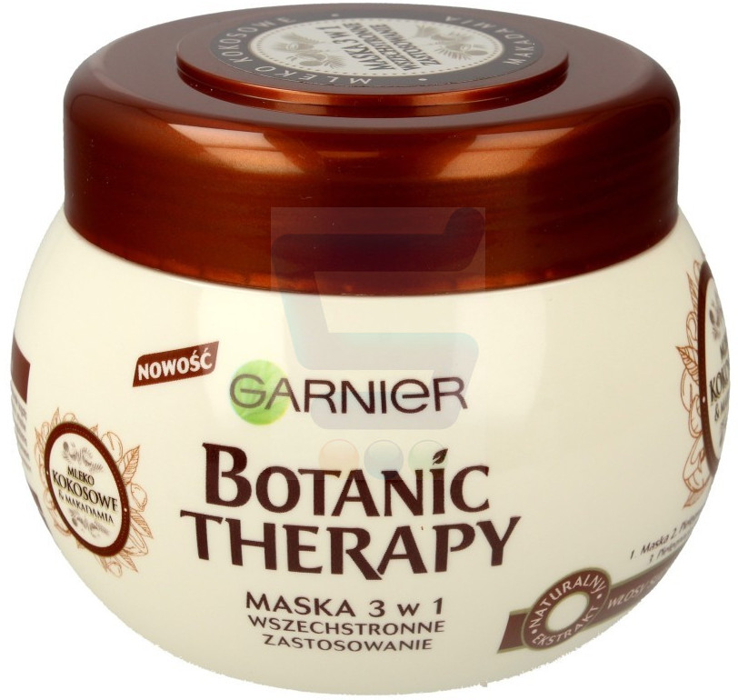 Garnier Botanic Therapy Mleko Kokosowe i Makadamia Maska do w艂os贸w suchych i bez spr臋偶ysto艣ci 300 ml