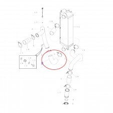 NEW HOLLAND CASE WĄŻ INTERCOOLERA CNH 87402613 87402613