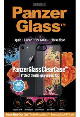 PanzerGlass ClearCase iPhone 7/8/SE 2020 czarny/black