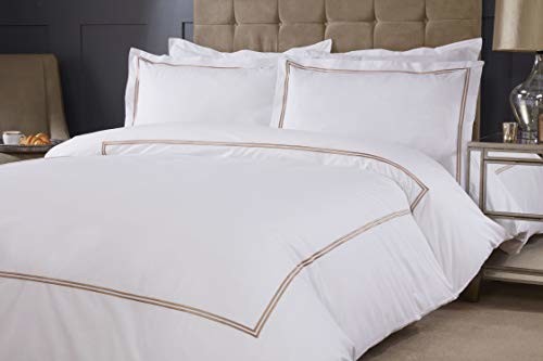 Emma Barclay Emma Barclay Mayfair komplet pościeli podwójne łóżko taupe, bawełna | 50% poliester MAYDBTAU