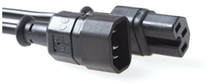 kabel zasilania złącza C14 - C15 0,6m AK5232