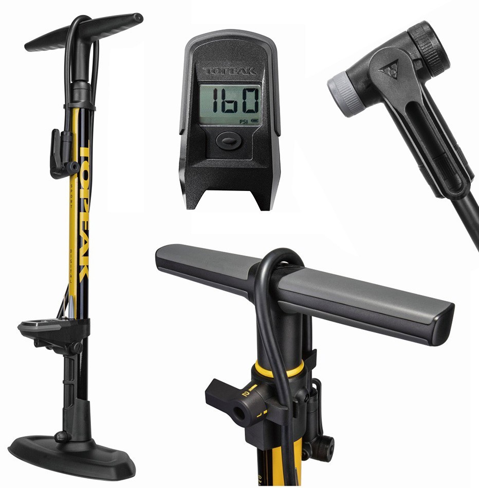 TOPEAK Pompka podłogowa JOE BLOW SPORT DIGITAL czarno-żółta