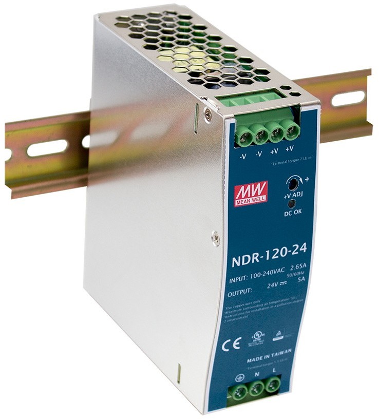 Mean Well Zasilacz LED DR 120W 24V/DC DR-120-24
