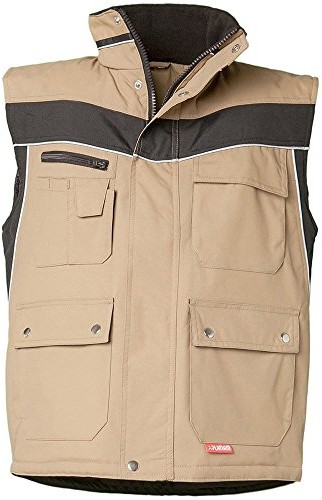 Planam plaline odzież robocza zimowy kamizelka Czerwony/łupek, wielokolorowa 2584068