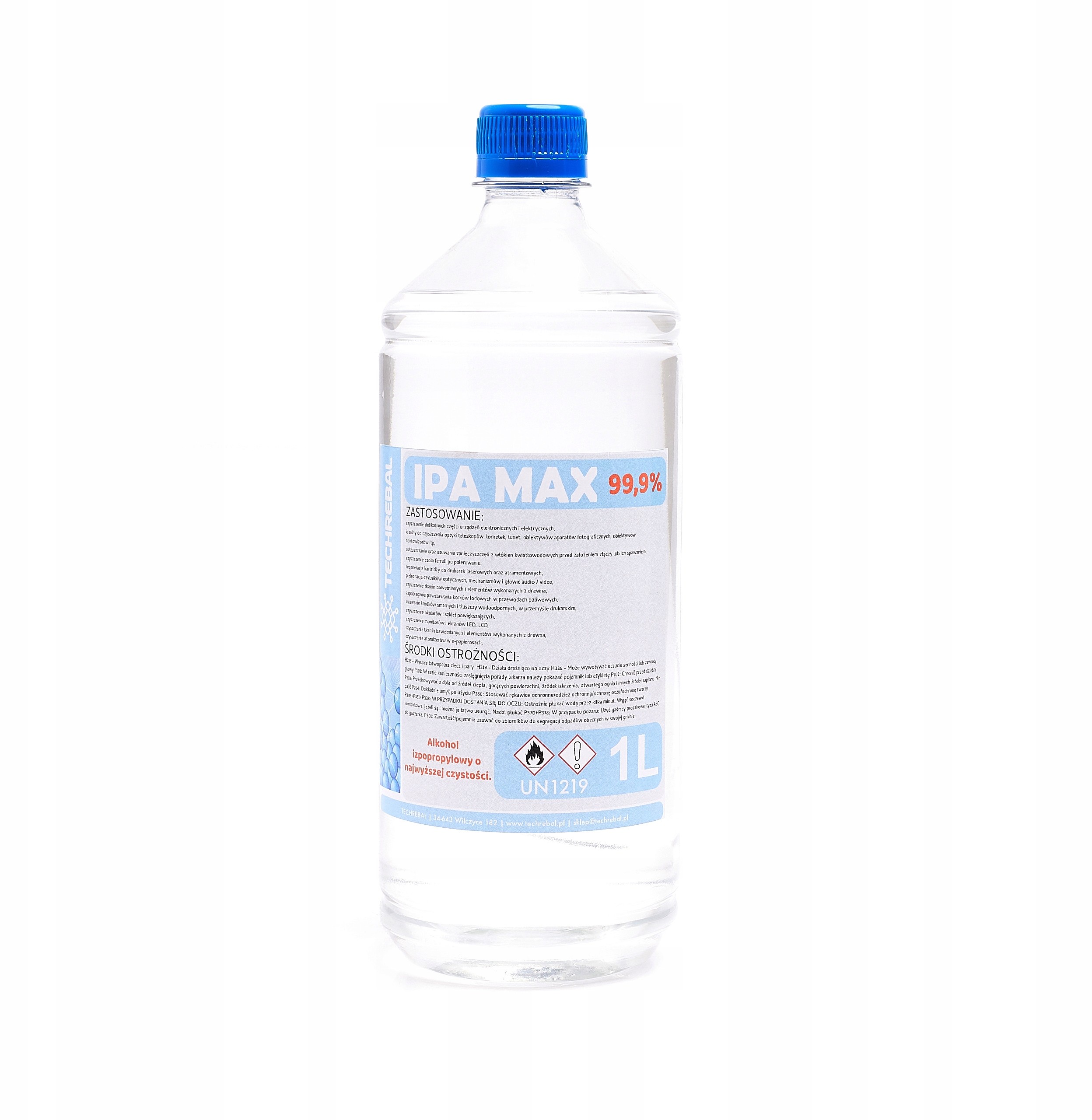 Techrebal Ipa Max 1L Alkohol Izopropanol 99,9%