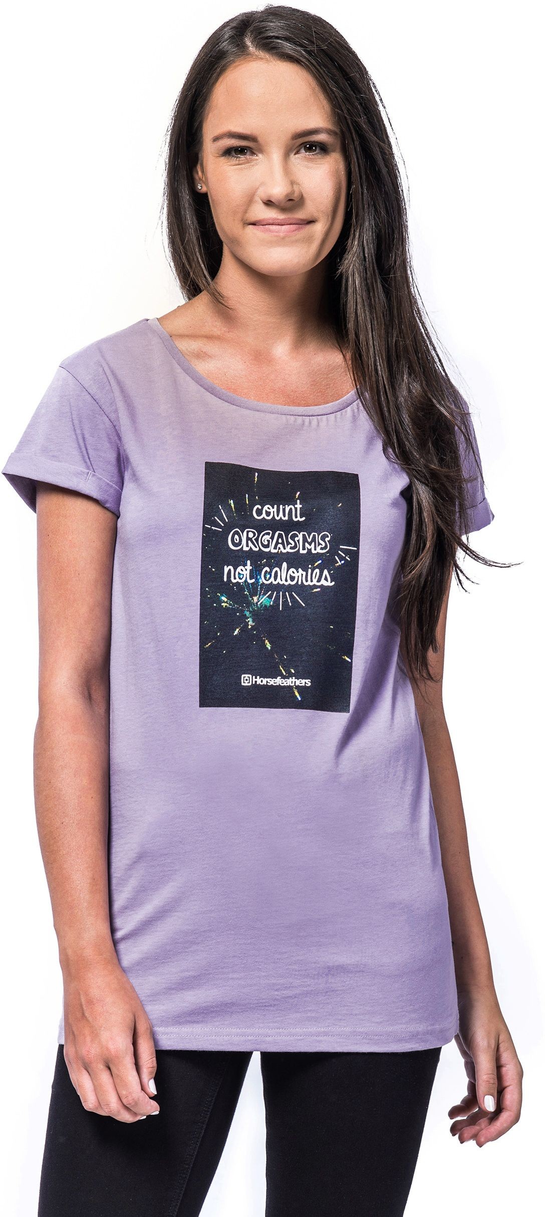 Horsefeathers t-shirt damski COUNTING TOP wisteria)