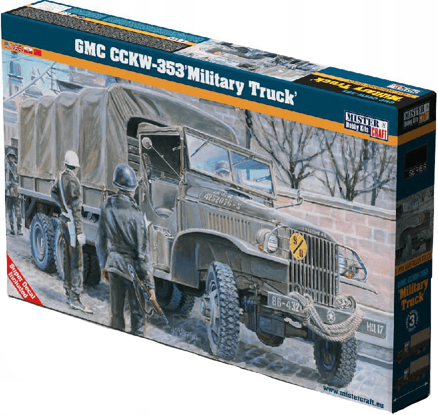 Mistercraft GMC CCKW-353 Military Truck, 1:72