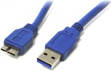 Techly Kabel USB USB3.0 Kabel Stecker Typ A-Stecker Micro B 3m blau ICOC-MUSB3-A-030