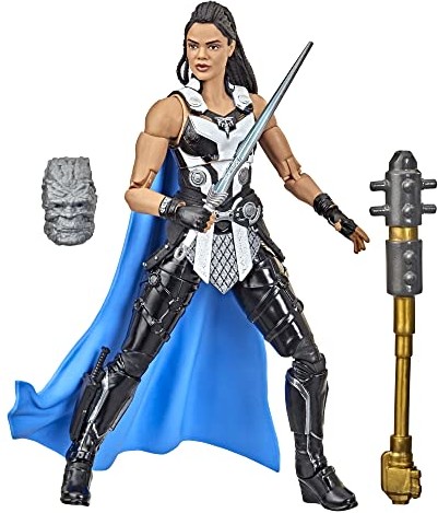 Hasbro Marvel Legends Thor: Love and Thunder, figurka kolekcjonerska King Valkyrie 15 cm, 1 akcesoria, 2 sztuki Build-a-Rysunek F1407
