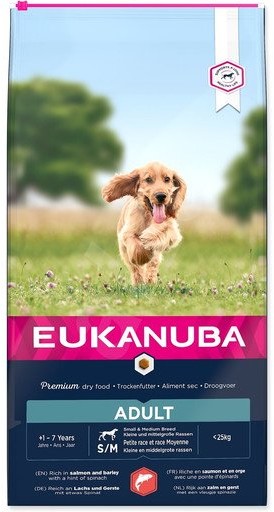 Eukanuba Adult Small & Medium Salmon&Barley 12 kg