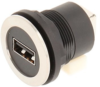 Schlegel 23.001.559 gniazda USB-stal nierdzewna z zamkiem z przodu, 1 X gniazdo USB, typ A i z tyłu, 1 X gniazdo USB, typ B), Metaliczny 23.001.559