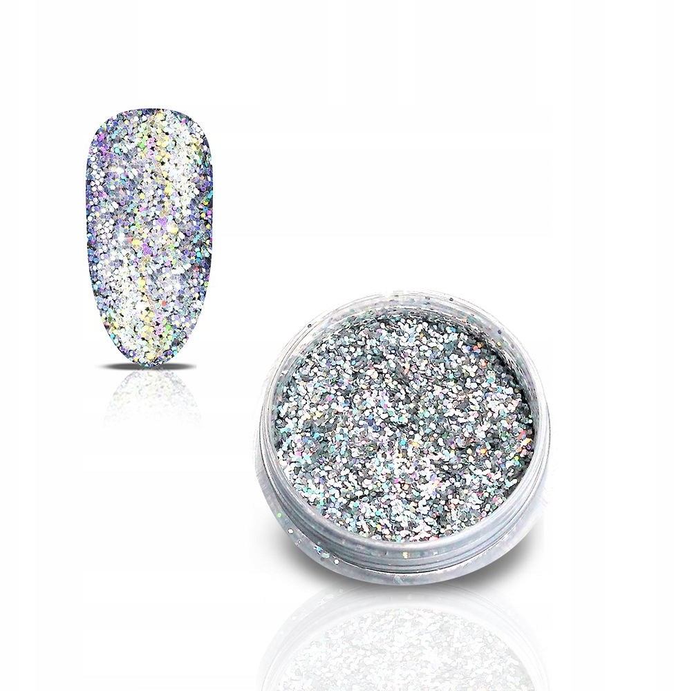 Efekt tęczy mieniący się Rainbow Dots w słoiczku