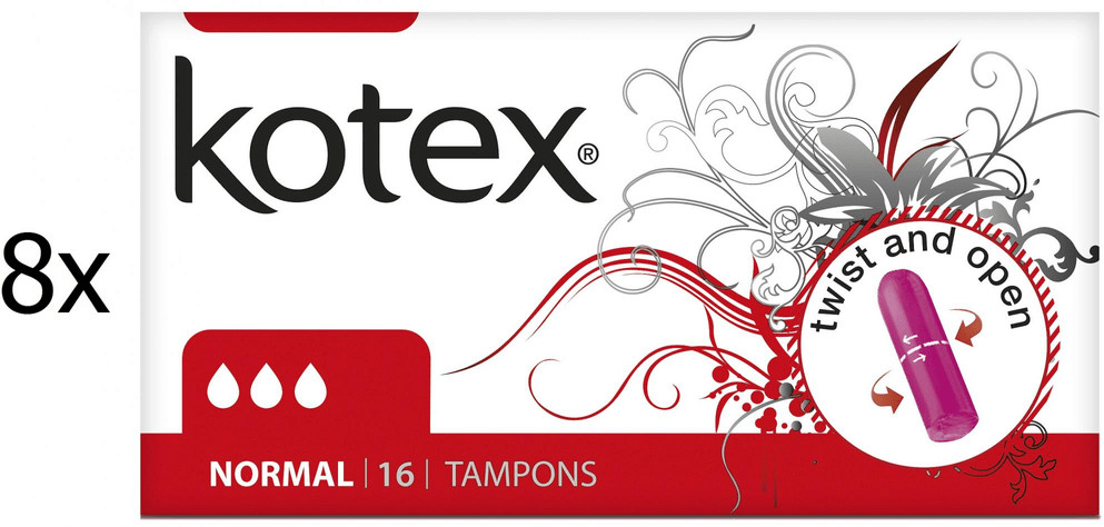 KOTEX normal Tampony 128 szt