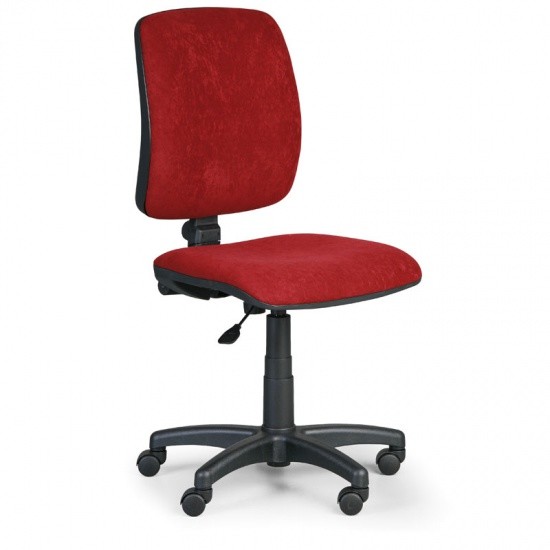 EUROSEAT Krzesło biurowe TORINO II bez podłokietników - czerwone 300287