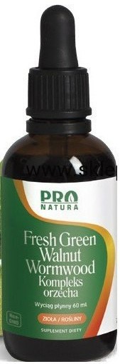 Now Foods NOW Fresh Green Black Walnut ZIELONY orzech 60ml niestrawność, trawienie, odrobaczenie, regulacja poziomu cukru N1028