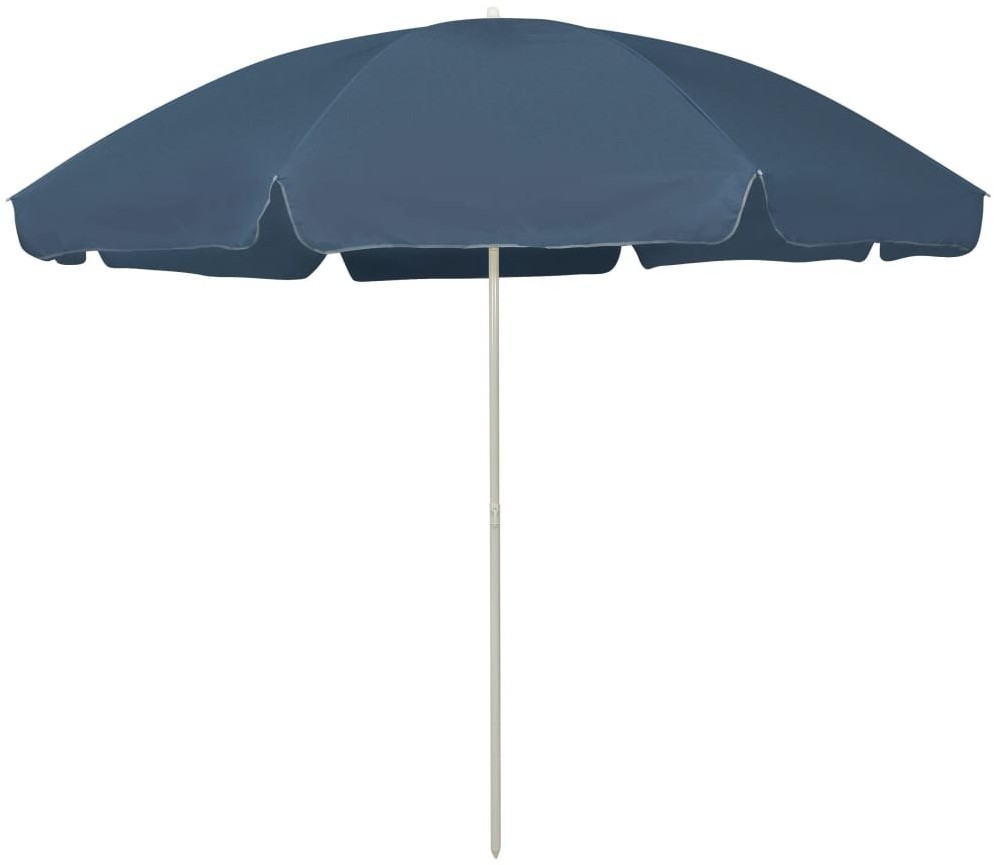 vidaXL Parasol plażowy, niebieski, 300 cm 314708