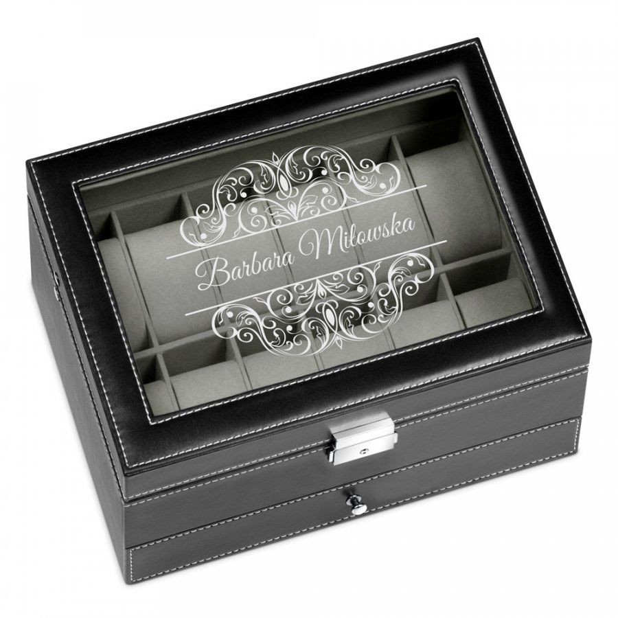 Murrano Szkatułka na Zegarki i Biżuterię GRAWER Elegance SZKT-ZG-BIZ-006