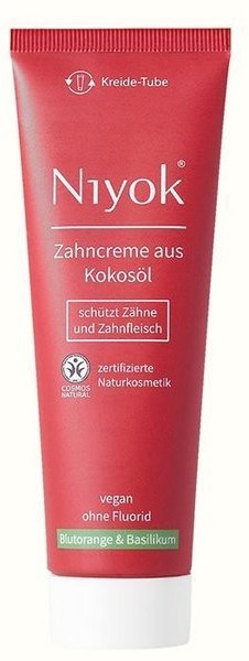 Niyok Pasta do zębów z bio-olejem kokosowym KWIAT POMARAŃCZY + BAZYLIA 247/5002